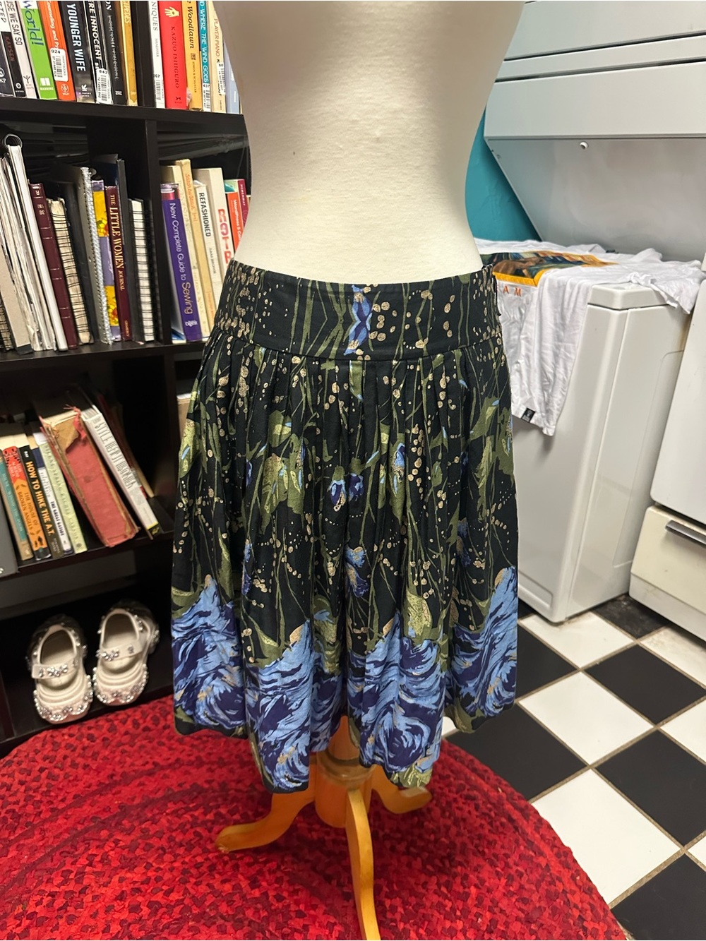 Ann Taylor LOFT cotton Floral Print Pleated Women's Skirt
